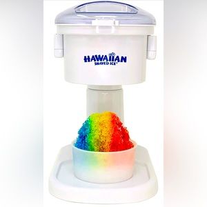 Hawaiian Shaved Ice Kid-Friendly Snow Cone Machine, 120V, White NIB!!!